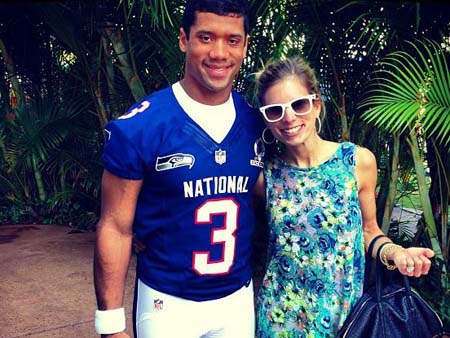 Russell Wilson and Ashton Meem.